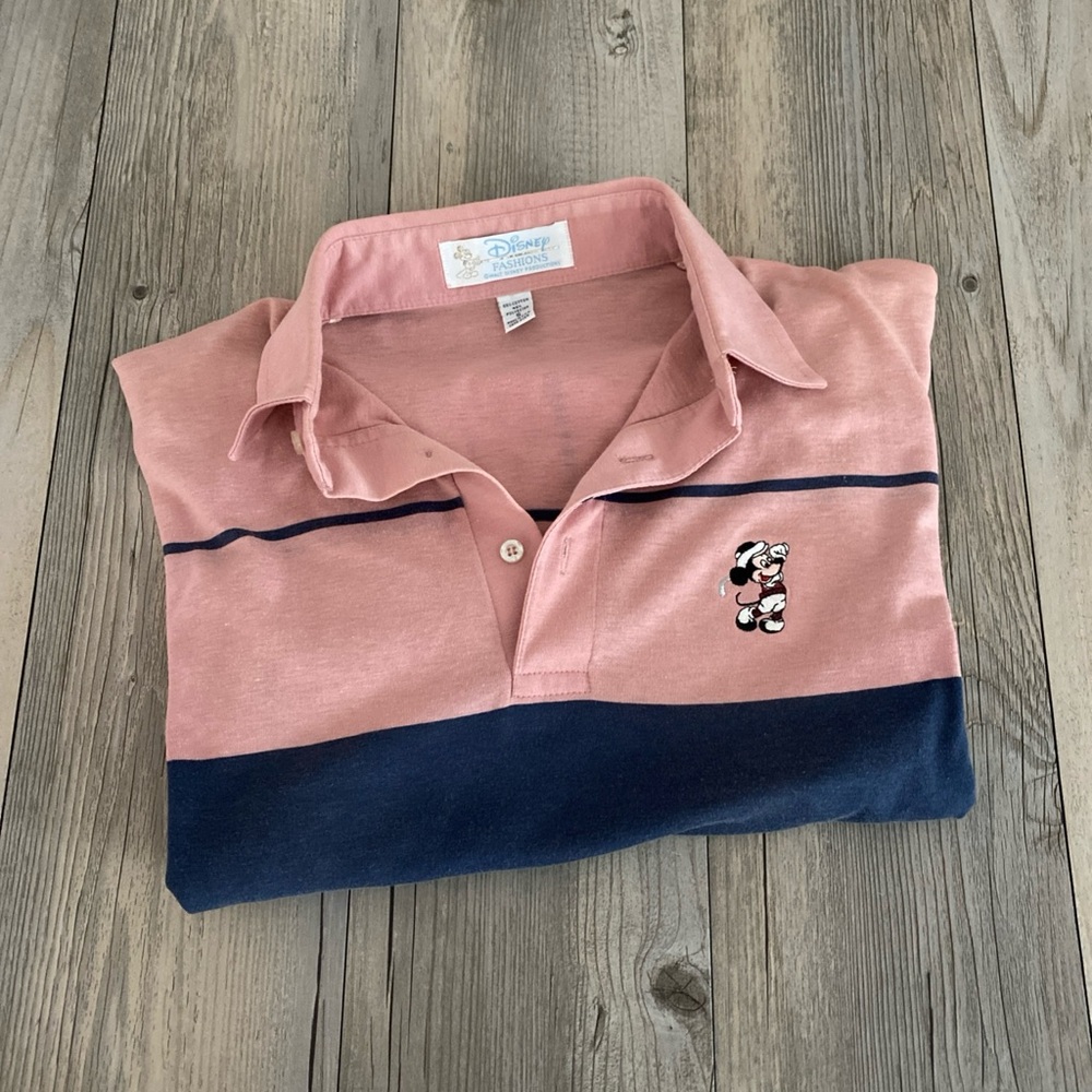 Vintage Walt Disney Men’s Golf Polo Mickey Disney Fashions Made USA Small (READ) - Picture 9 of 9